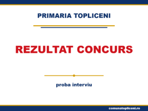Rezultat concurs